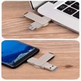 thumbnail image 3 of style1 Unidad flash USB tipo C, unidad flash U USB 3.0 dos en uno (puerto USB+tipo C), unidad flash USB tipo C (64 g) plateada, 3 of 5