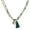 Green, variant on Mystic Tree of Life Green Tassel Brass and Howlite Double Strand Necklace