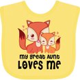 thumbnail image 3 of Inktastic Fox My Great Aunt Loves Me Boys or Girls Baby Bib, 3 of 4