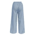 thumbnail image 4 of TINZ Pantalons Décontractés pour Femmes Pantalons de Randonnée avec Poches Pantalons de Plage Légers Pantalons Décontractés Grande Taille pour Mariage Combinaison Décontractée, 4 of 4