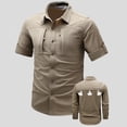 thumbnail image 5 of ZZHZGZ 4Th of July Tie Dye Tshirt Men Men's New Spring Long Sleeve Shirt Nylon Stretch Zipper Pocket Back Breathable Shirt Thin Shirt 4Th of July Mens V Neck Shirts M, 5 of 8