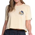 thumbnail image 3 of Salty Crew Women's Go Sailin Crop Boyfriend Relaxed Fit Premium Tee T-Shirt (Small, Dusty Gold), 3 of 3