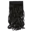 thumbnail image 2 of 20" Curly 3/4 Full Head Synthetic Hair Extensions Clip On/in Hairpieces 5 Clips 140g (2#-darkest Brown), 2 of 7