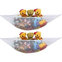 2Pack Stuffed Animal Net or Hammock, Toy Hammock, Ideas Toy Hammock for Stuffed Animal Holder Net for Stuffed Animals Corner Organizer