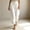 White, variant on Morttic Women's Solid Color Crinkle Jogger Pants – Elastic Drawstring High Waist Pockets Cropped Cuff Casual Vacation Trousers White,S