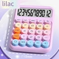 thumbnail image 6 of Mechanical Calculator Large LCD Display Big Round Button Cute Candy Colored Calcul G3270, 6 of 6