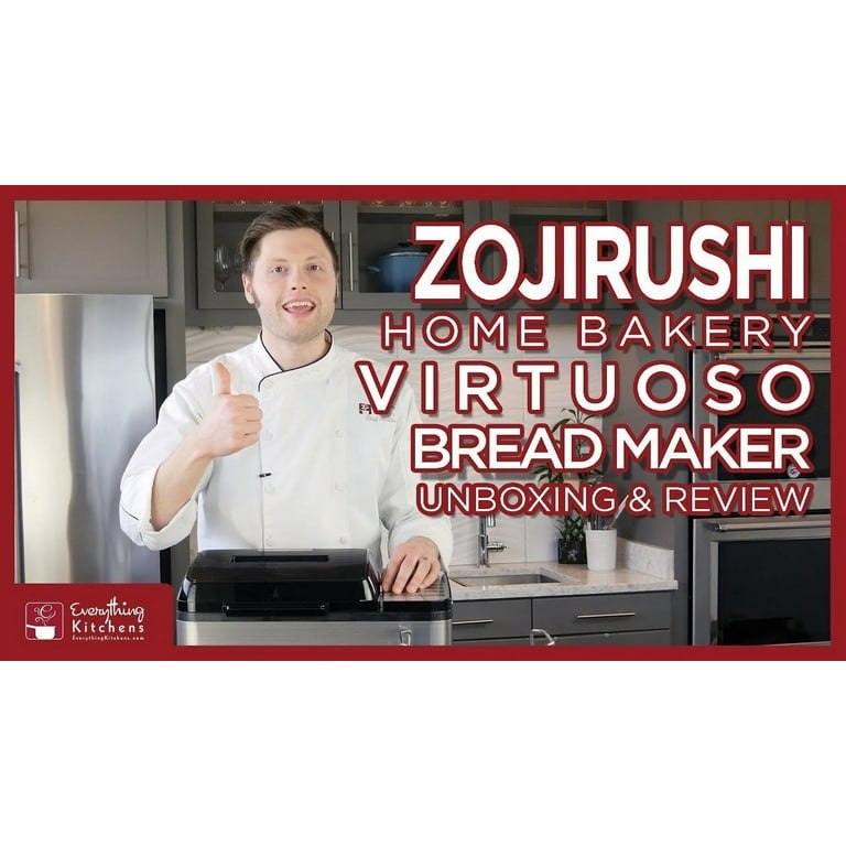  Zojirushi BB-PDC20BA Home Bakery Virtuoso Plus Breadmaker, 2  lb. loaf of bread, Stainless Steel/Black: Home & Kitchen