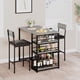 thumbnail image 1 of Dining mesa set para two-kitchen mesa y sillas con wine rack metal frame moderno bar mesa set con two sillas rectangular kitchen mesa set para small spaces y apartments, 1 of 5
