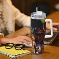 thumbnail image 6 of Lsque Five Nights At Freddy'S Pattern 40 OZ Ice Bully Cup with Handle and Straw, Double Wall Stainless Steel Tumbler Travel Coffee Cup with Lid for Christmas Present, 6 of 8