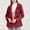 Wine, variant on Classic Windbreakers Women's Long Sleeve Hooded Casual Windbreaker Jacket Button Zipper Closure Waist Drawstring Coats Black S
