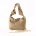 thumbnail image 1 of Women Stylish Handmade Rhinestone Knot Shoulder Bag Storage Pouch for Party, 1 of 10