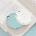 thumbnail image 3 of Nouveau Miroir de Maquillage en Cuir Pu Ultra-Mince Rond Miroir Cosmétique Mini Miroir de Poche Léger, 3 of 6