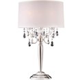 thumbnail image 1 of Ok Lighting OK-5109T Crystal Silver Table Lamp, 16" x 16" x 30", 1 of 5