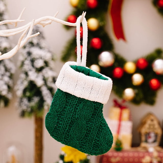 Xihbxyly Ofertas Relámpago de Hoy Prime Calcetines de Navidad Calcetines de Navidad Vintage Bolsa de Regalo Decoración Navideña Bolsa de Regalo de Navidad