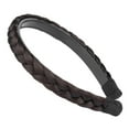 thumbnail image 2 of DIGUAN Headband Synthetic Hair Plaited Headband Braid Braided With Teeth Hair Band Accessories for Women Girl Width 1 Inch (Chocolate), 2 of 5