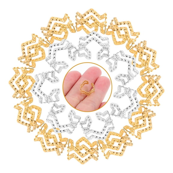 MLINS 100pcs Dreadlock Beads Hair Cuffs Hair Beads For Braids Hair Buckle Accessories Accessories