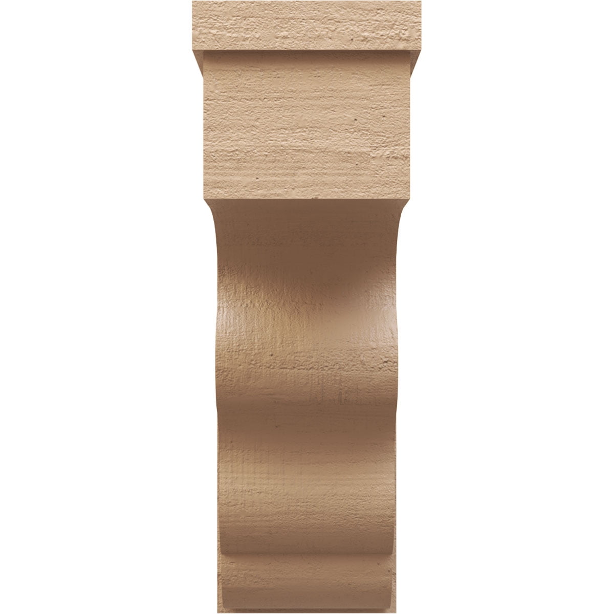 11"W x 22"D x 33"H Classic Highland Rough Cedar Woodgrain TimberThane Corbel, Primed Tan