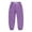Purple, variant on WhouRiu Toddler Girl's Pants Drawstring Elastic Waist Jogger Cargo Pants Kids Streetwear Baggy Athletic Fall Sweatpants Black,Sized 3-4