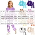 thumbnail image 4 of Kogui Girls Long Sleeve Blouse and Pants Set Floral 2pc Outfit Clothes for Teen Girls Fall Winter 2T 3T, 4 of 6