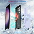 thumbnail image 2 of Hidden Series Galaxy S23 Ultra Case 5G,[Heat Dissipation][No Fall-Off Kickstand] 360°Metal Ring, Military Grade Shockproof Protective Phone Case Designed for Samsung Galaxy S23 Ultra, Purple, 2 of 15