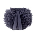 thumbnail image 1 of Robes pour Adolescentes Tutu Été Pompon Couleur Unie Jupe Fesses Robe Fille Gris 12-18, 1 of 4