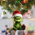 thumbnail image 4 of Lindos Y Divertidos Colgantes Monstruo Adorno Creativo para Navidad 8cm Fiesta Verde, 4 of 9