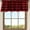 ZZ C, variant on Zhi Ink White Red Lattice Window Valance 15 X 55 In Cottage Layout Rod Pocket Curtain Decor for Kitchen and Living Room Window