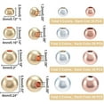 thumbnail image 3 of 300pcs 14K Gold Plated 3 Colors Brass Seamless Smooth Small Ball Spacer Beads Loose Beads, 3 of 6