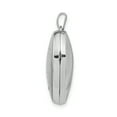thumbnail image 2 of 925 Sterling Silver Rhodium-Plated Heart with Diamond Locket, 2 of 3