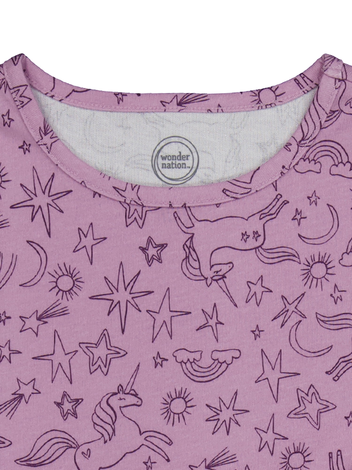 Wonder Nation Girls Long Sleeve Play Dress, Sizes 4-18 & Plus