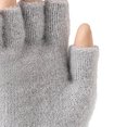 thumbnail image 4 of Mooqilaa Girls Winter Gloves Size 3-8 Years, Fingerless Flip Top Warm Outdoor Knitted Gloves for Cold Weather Gray, 4 of 4