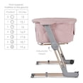thumbnail image 3 of Unilove Hug Me Plus Bedside Sleeper & Portable Bassinet with Net, Plum Pink, 3 of 6