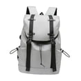 thumbnail image 3 of Mochila para laptop Bolsa de trabajo liviana a gran capacidad para negocios de hombres y mujeres Gris, 3 of 8