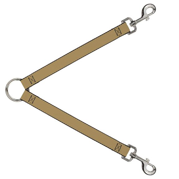 Buckle-Down Leash Splitter - Tan - 1" Wide - 30" Length