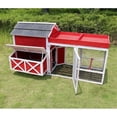 thumbnail image 4 of Merry Products  Wooden Red Barn Chicken Coop, 4 of 4
