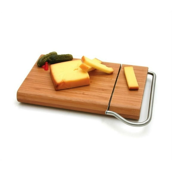 Swissmar Bamboo Cutting Board with Cheese Slicer Blade