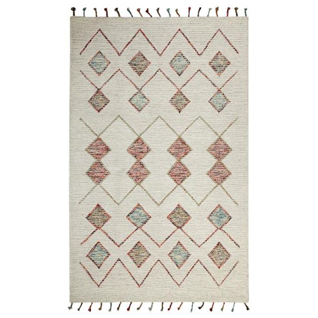 Dynamic Rugs CB694871199 5 x 8 ft. Casablanca 4871 Rectangle Contemporary Area Rug - 199 Ivory & Multi Color