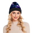 thumbnail image 7 of BZSMCE Winter Beanie Hats Warm Cozy Cap Starry Blossom Pattern, 7 of 7