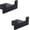 Double Hooks-Matte Black, variant on Black Double Towel Hook SUS304 Stainless Steel Towel Hooks for Bathroom Wall Mounted Coat Hooks Heavy Duty Wall Hook Square Hand Towel Holder Matte Black Robe Hook.96009-8MB-2