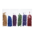 thumbnail image 4 of Uxcell 6Pcs Crushed Glass Chips High Luster Irregular Glass Chips 1.06 oz Gold, Blue, Purple, Light Purple, Green, Red, 4 of 4