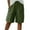 Green, variant on Coerni Girls Knee Length Shorts High Waisted Kids Joggers Shorts Summer Drawstring Elastic Waist Plain Baggy Pants Pockets