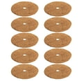 thumbnail image 1 of Uxcell 10Pcs Coconut Fibers Mulch Ring, Coco Coir Tree Protector Mats Tree Disc Plant Cover Protection 12 Inch, 1 of 6