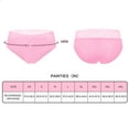 thumbnail image 4 of Littleforbig Women's Ladies Cotton Underwear Hipster Briefs 5 Pack Panties Set - Lace High Waist Cute Comfort Panties S, 4 of 7