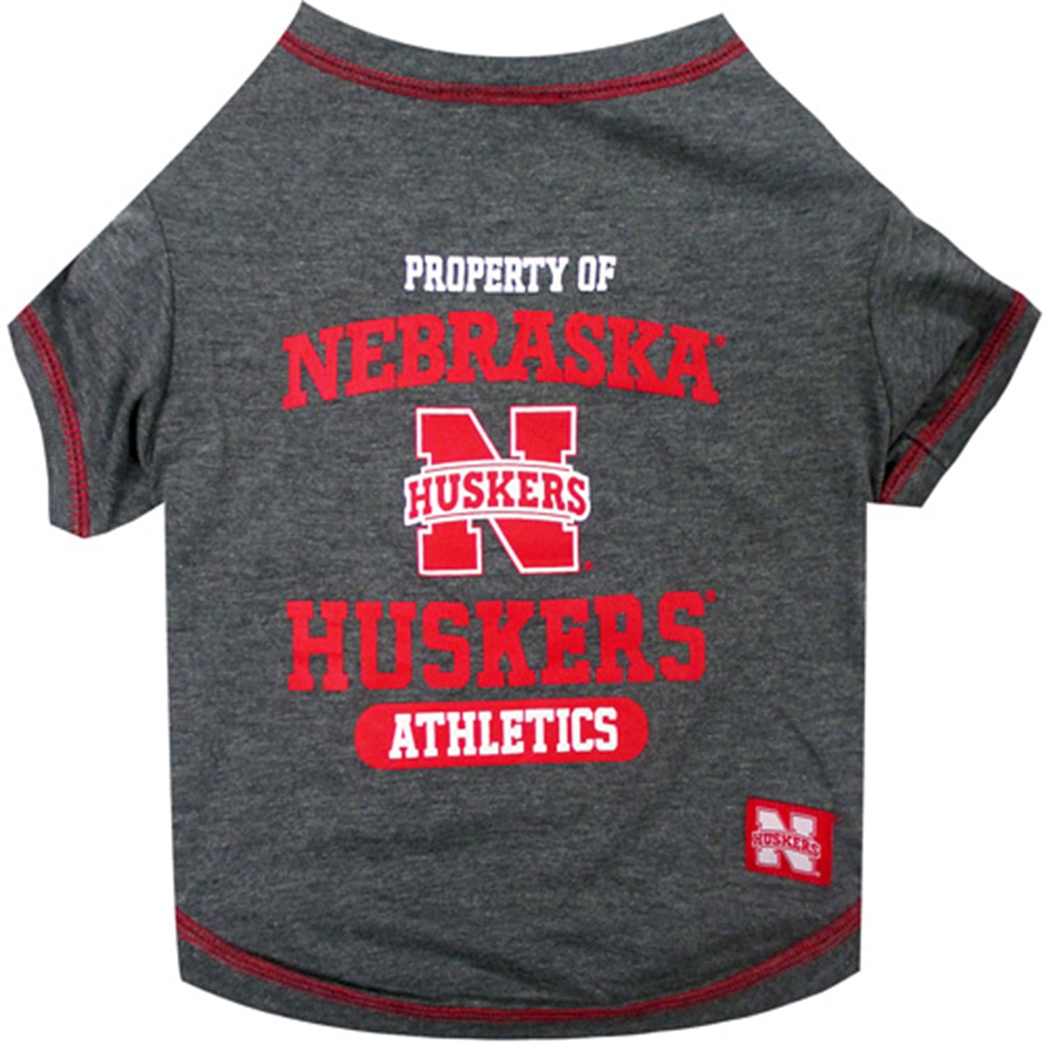Pets First Collegiate Nebraska Cornhuskers Pet Dog T-Shirt in 5 Sizes - Small