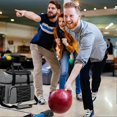 thumbnail image 5 of Bowling Bag - Padded Divider - Holds Two Bowling Balls and Shoes Banmo, 5 of 5