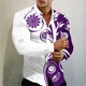 thumbnail image 1 of Camisa estampada de lunares multicolor nueva de , camisa de manga larga con cuello de fiesta social de lujo a la moda para hombre, talla grande XS-6XL, 1 of 6