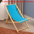 thumbnail image 3 of Repuesto de lona para silla de playa (120 x 43 cm), 2 fundas para sillas de exterior, color azul cielo profundo, portátil, reclinable., 3 of 9