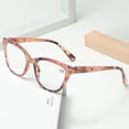 thumbnail image 5 of Pink Floral Cat Eye Reading Glasses 2.00 Ladies Spring Hinge Readers +2.00 for Women HD, 5 of 6