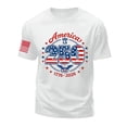thumbnail image 4 of Leey-World American 250 Anniversary Shirt 250 Years of Freedom 1776 2026 July 4th 250th Birthday T-Shirt(White,M), 4 of 5