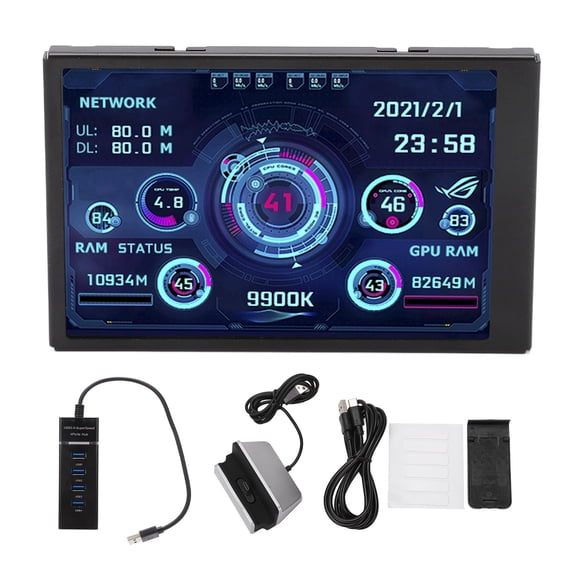 Monitor de datos de computadora IPS USB de 3,5 pulgadas Nikou